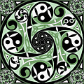 Celtic Spiral Stepping Stone